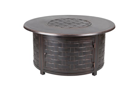 Paramount Zach Convertible Aluminum Convertible Fire Table, Round Paramount Zach Convertible Aluminum Convertible Fire Table, Round