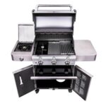 OutDoor-Gas Grill-Deluxe Stainless Steel 3-Burner-01